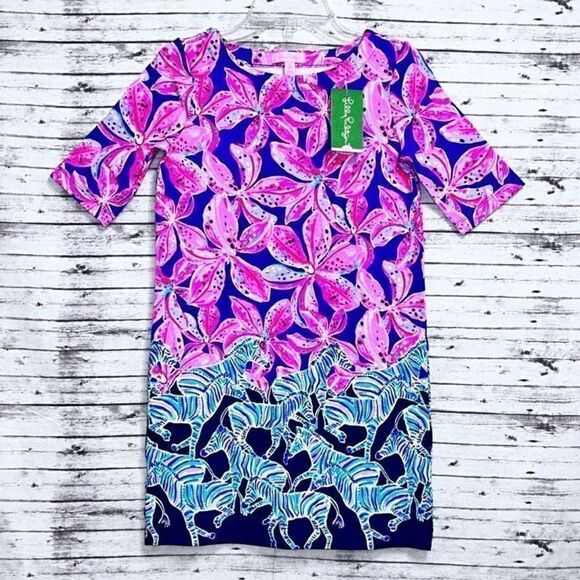 Lilly Pulitzer Little Lilah Dress Wild Child Engineered - Picture 3 of 10